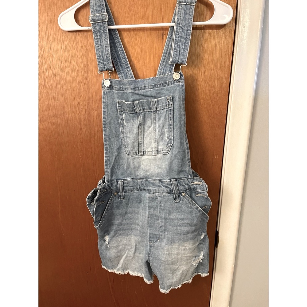 Jean short overalls